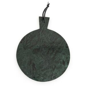 Blat pentru servire rotund din marmura CB3, verde, 31 cm