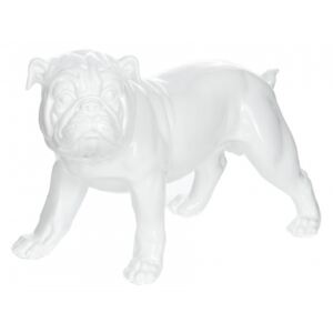 Decoratiune Bulldog, alb