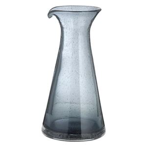 Carafa Gri din Sticla Bubble - Sticla Gri Diametru(12.5 cm) x Inaltime(24.5 cm)
