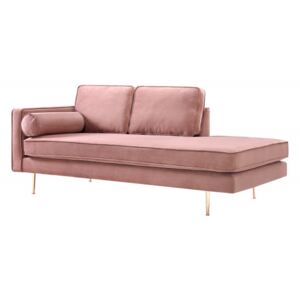 Canapea Estelle roz, 3 locuri, pe stanga