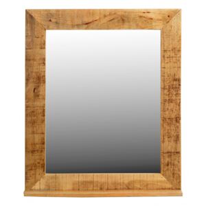 Oglinda dreptunghiulara cu rama din lemn lacuit RUSTIC, 67 x 12 x 80 cm