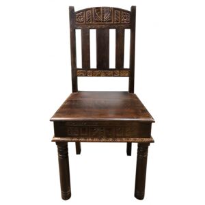 Set 2 scaune din lemn Almirah maro
