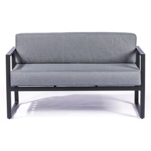 Canapea cu 2 locuri, adecvată pentru exterior Le Bonom Bellisima, gri grafit - negru