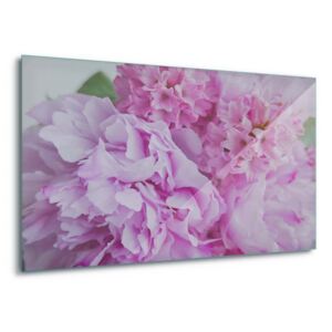 Tablou pe sticlă - Layers Of Pink 4 x 30x80 cm