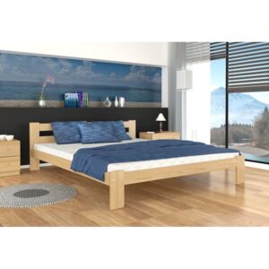 Dřevěná postel ARABELA + rošt ZDARMA, 200x140, borovice