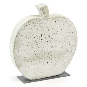 Decorațiune din ciment La Forma Sens Apple, 37 x 40 cm, alb