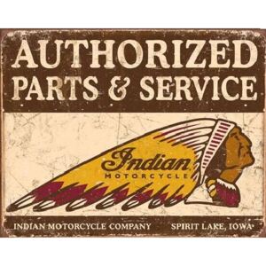 Indian motorcycles - Authorized Parts and Service Placă metalică, (40 x 31,5 cm)