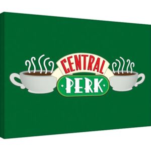 Friends - Central Perk Green Tablou Canvas, (80 x 60 cm)