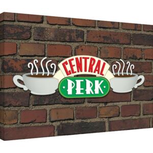 Friends - Central Perk Brick Tablou Canvas, (80 x 60 cm)