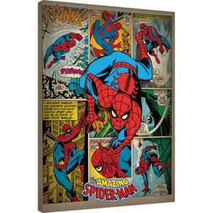 Spider-Man - Retro Tablou Canvas, (60 x 80 cm)