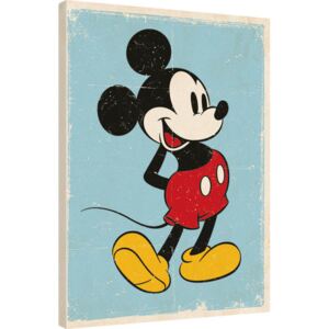 Mickey Mouse - Retro Tablou Canvas, (60 x 80 cm)