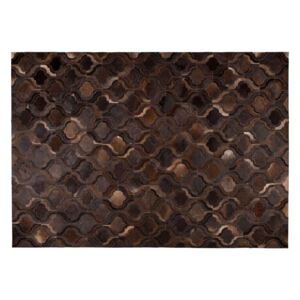 Covor din piele Bawang Dark Brown (170x240cm) | DUTCHBONE - maro inchis