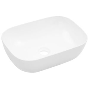 Chiuvetă de baie, alb, 45,5 x 32 x 13 cm, ceramică