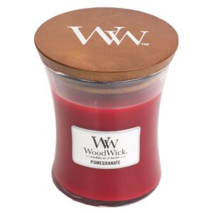 WoodWick lumanare parfumata rosie Pomegranate vaza medie