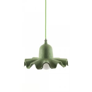 Lampa suspendata cu abajur verde ø26,5 cm Egg of Columbus #1 Seletti
