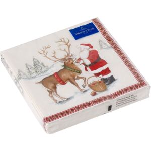 Set servetele hartie Villeroy & Boch Winter Specials C-Napkin Reindeer 25x25cm