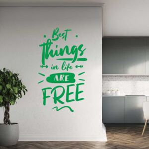 GLIX Best things - autocolant de perete Verde 40x20 cm