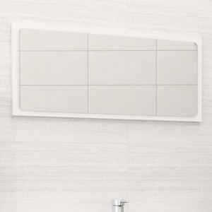 Oglindă de baie, alb, 80x1,5x37 cm, PAL