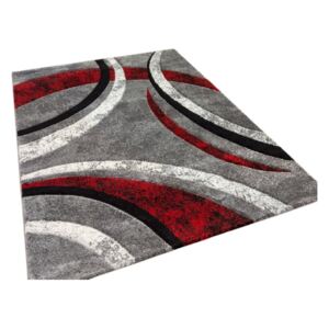 Covor Hailee gri/ roșu, 60 x 110 cm
