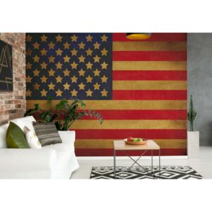 Fototapet GLIX - Vintage Flag Usa America + adeziv GRATUIT Tapet nețesute - 416x290 cm