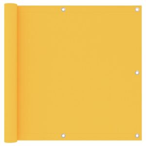 Paravan de balcon, galben, 90 x 500 cm, țesătură oxford