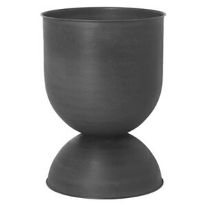 Ghiveci negru din metal 53 cm Hourglass Medium Ferm Living