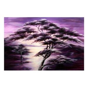 Tablou cu copac violet (K011494K9060)