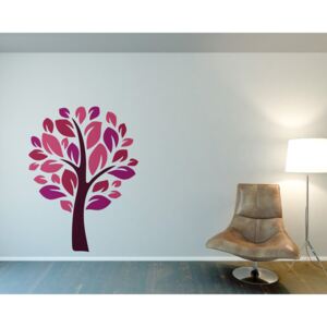 Tree III. - autocolant de perete Roz 50 x 70 cm