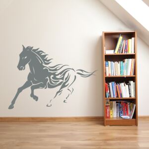 GLIX Horse - autocolant de perete Gri 100 x 70 cm