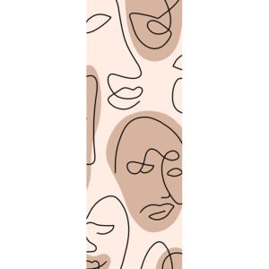 Nude faces, (21.3 x 60 cm)