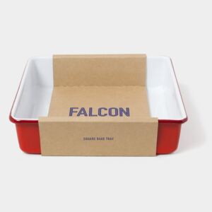 Tavă smălțuită pentru copt Falcon Enamelware, roșu