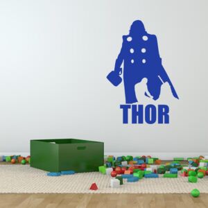 GLIX Avengers Thor - autocolant de perete Albastru 120x80 cm