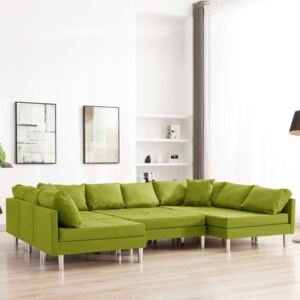 Canapea modulară, verde, material textil