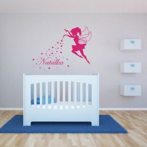 GLIX Magic Fairy - autocolant de perete Roz 50 x 40 cm