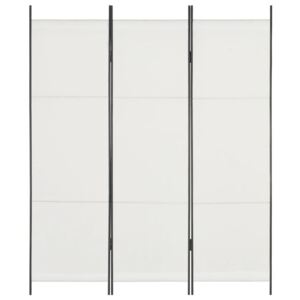 Paravan de cameră cu 3 panouri, alb, 150 x 180 cm