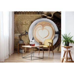 GLIX Fototapet - Coffee Design London Vliesová tapeta - 368x254 cm