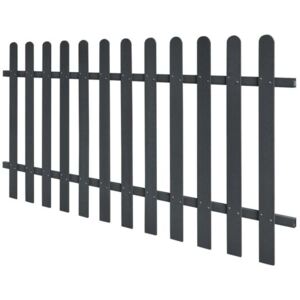 Gard din șipci din WPC, 200 x 100 cm, gri