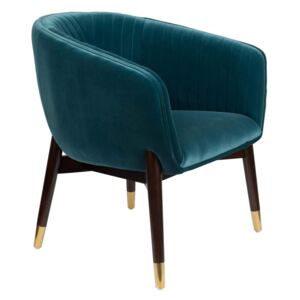 Fotoliu lounge catifea albastra Dolly Lounge Chair Blue
