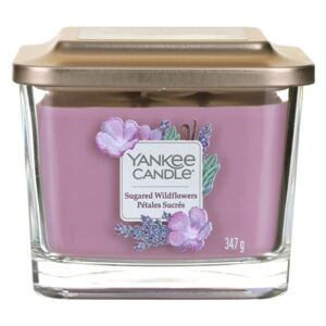 Yankee Candle lumanare parfumata Elevation Sugared Wildflowers pătrata mica 1 fitil
