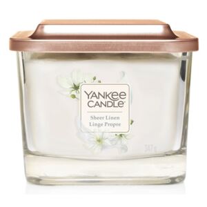 Yankee Candle lumanare parfumata Elevation Sheer Linen pătrata mijlocie 3 fitile