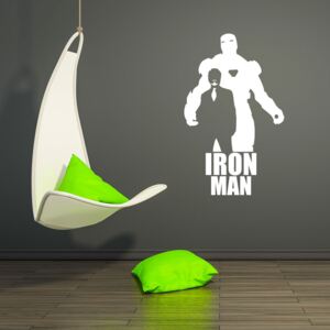 GLIX Avengers Iron Man - autocolant de perete Alb 120x75 cm