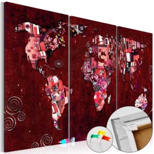Tablou din plută - Ruby World 120x80 cm
