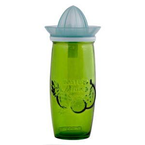 Sticlă cu storcător pentru fructe Ego Dekor Juice, 0,55 l, verde