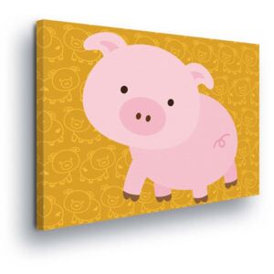 Tablou - Cartoon Piggy 60x40 cm