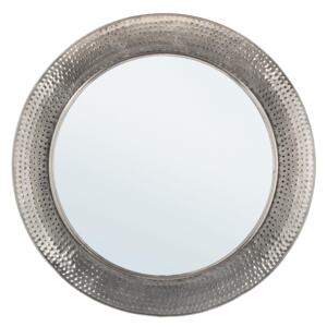 Oglinda de perete cu rama argintie din metal Adara 80 cm x 11 cm