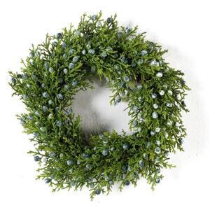 Coronita artificiala de Craciun Juniperus verde - 20 cm
