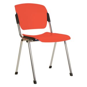 Scaun vizitator Fin 3043 Plastic Rosu