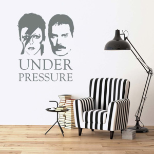 GLIX Queen & David Bowie - Under Pressure - autocolant de perete Gri 60x50 cm