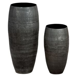 Vaza Scuro, Metal, Gri inchis, 42 cm