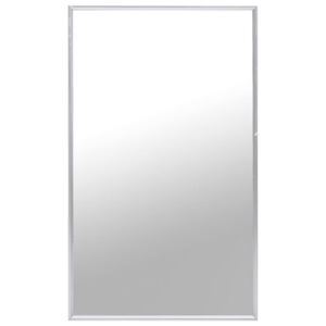 Oglindă, argintiu, 100x60 cm